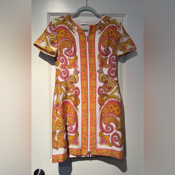 Trina Turk Arboretum Dress Cotton, California Arboretum Paisley size 6 - Picture 3 of 10
